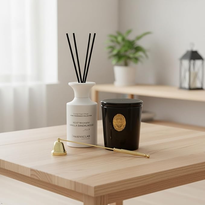 M&SENSE OudWood Intense Scented Candle| Masculine Candles for Home Scented, Gift for Women and Men| 9.2 oz Soy Wax Candle for Relaxation, Gifting