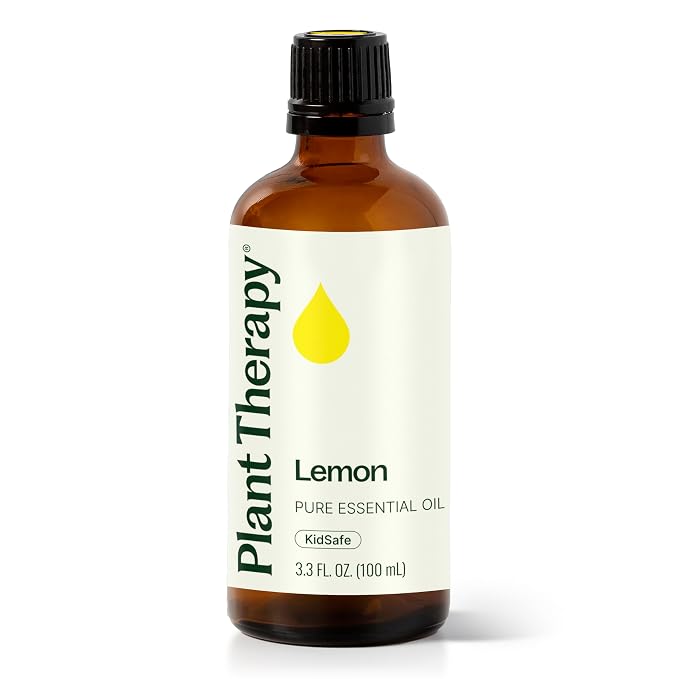 Plant Therapy Lemon Essential Oil 100 mL (3.3 oz) 100% Pure, Undiluted, Natural Aromatherapy, Therapeutic Grade