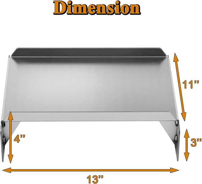Heat Baffle Diffuser Grill Replacement Parts for Pit Boss 820 1100 700 1000 Series Heat Deflector Shield PB1100PS1 PB820PS1 PB1000XLW1 Austin XL 700FB PB820D 820XL 820FB PB820XL PB700FB Flame Tamer