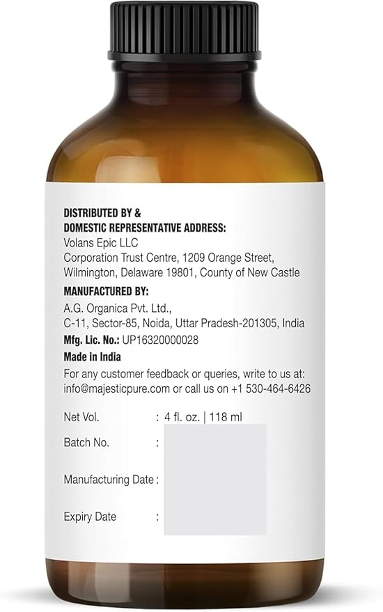 Majestic Pure Essential Oil with Glass Dropper - Essential Oils for Diffuser, Aromatherapy, Soap and Candle Making, Lavender Essential Oil, Lavender Oil, 4 Fl Oz