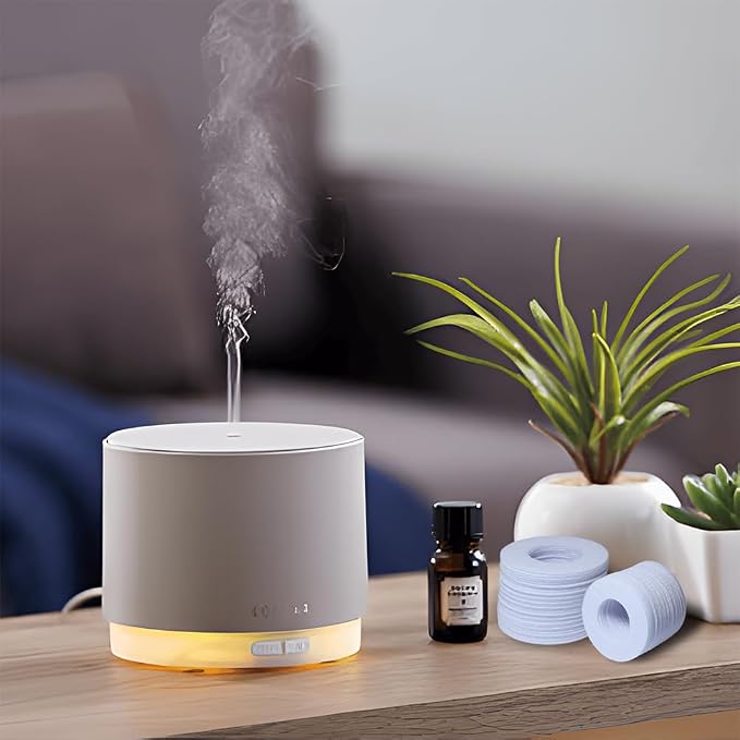 Mini Diffuser Refill Pads, 30 PCS Essential Oil Refill Pad Replacement Refill Pads for Aromatherapy Essential Oil Diffuser Compatible With Humidifier Essential Replacement Microfiber Pad (30)