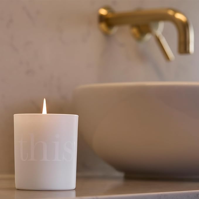 This Works Lavender & Vetivert Candle, 220 gm - Hand Poured and Blended with Essential Oils - Soothing and Relaxing