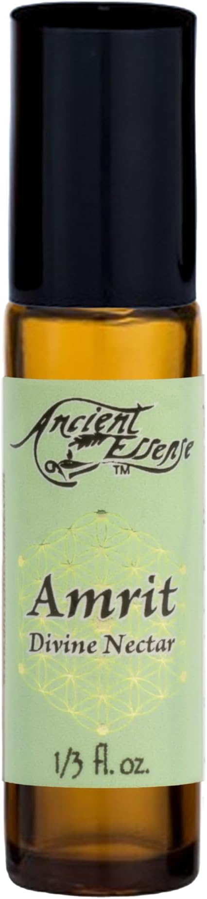 Ancient Essence Amrit Divine Nectar Roll On Essential Oil Calming Soothing Spirit Uplifting Best for Meditation & Relaxation (1/3 FL OZ)