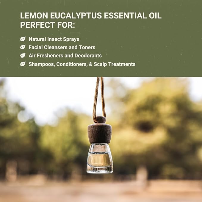 Lemon Eucalyptus Oil by Eucaliptus from Brazil - Pure Lemon Eucalyptus - 100% Pure Steam Distilled Natural Aceite de Eucalipto Limón - Aromatherapy - Premium Therapeutic Grade - 15ml