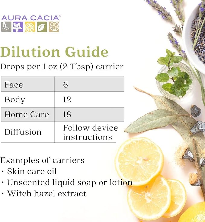 Aura Cacia 100% Pure Lavender Essential Oil | GC/MS Tested for Purity | 60 ml (2 fl. oz.) | Lavandula angustifolia