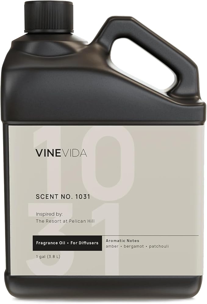 VINEVIDA Scent NO. 1031 Fragrance Oil for Cold Air Diffusers - 1 Gallon (8lbs) - Inspired by: The Resort at Pelican Hill Hotel Fragrance Diffuser Oil - Hotel Scents for Home - Diffuser Oil