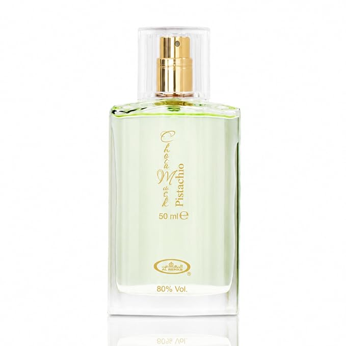 Al Rehab Choco Musk Pistachio Eau de Parfum Spray for Unisex, 1.65 Ounce / 50 ml