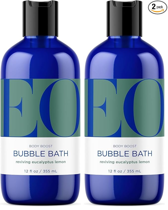 Eo, Bubble Bath Eucalyptus Lemon, 12 Fl Oz (Pack of 2)