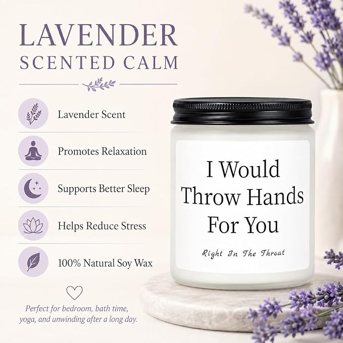 Birthday Gifts for Women, Funny Friendship Lavender Scented Candle 7 oz, Soy Wax Present for Best Friend, Sister, Coworker, Bestie, Her