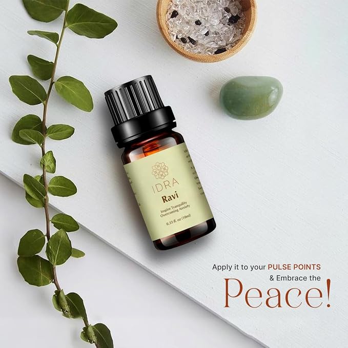 Ravi Essential Oil Blend by Idra Wellness Contains Lavender Rose Ylang Ylang 100% Pure 10ml