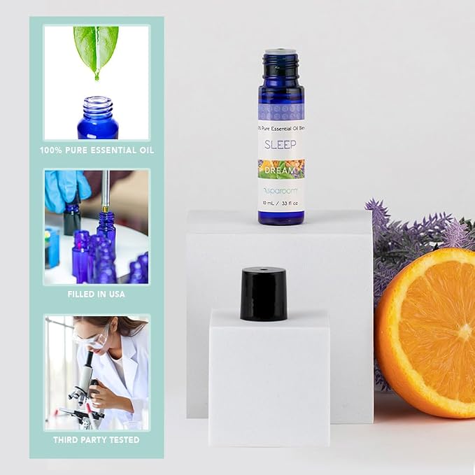SpaRoom Aromatherapy 100% Pure Essential Oils for Diffusers and Air Freshners, Dream Sleep Blend, 10 mL