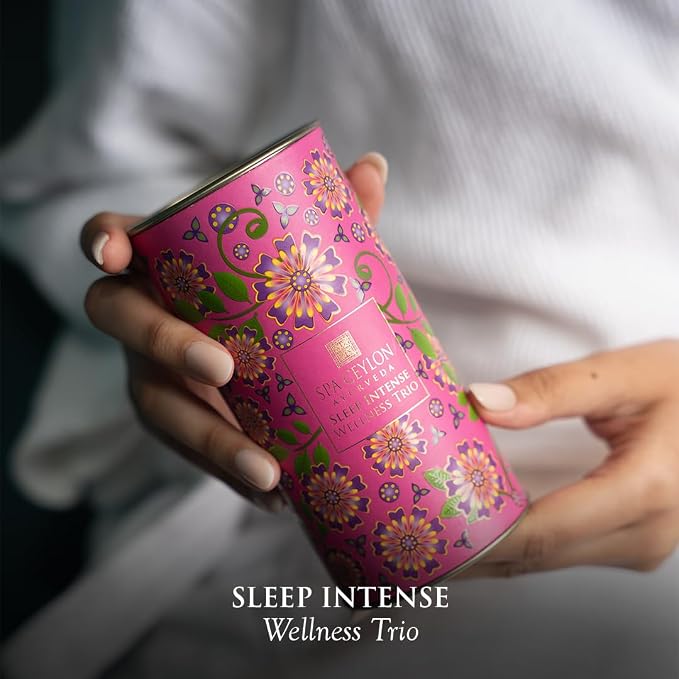 SPA CEYLON Sleep Intense Wellness Trio Set, Ayurvedic Pampering Set with Natural Ingredients, Shower Gel, Body Mist, Balm (150 g, Lavender, Ylang Ylang)