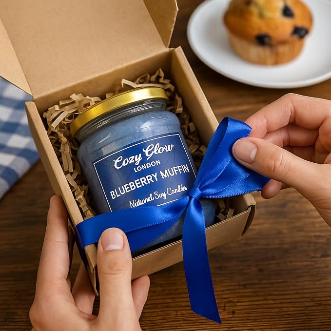 Cozy Glow Blueberry Muffin Large Soy Candle