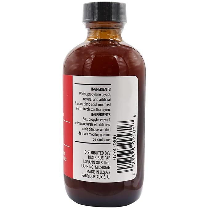 Lorann Oils Cherry Bakery Emulsion: Authentic Cherry Flavor, Perfect for Enhancing Fruit Undertones in Baked Goods, Gluten-Free, Keto-Friendly, Cherry Extract Alternative Essential for Your Kitchen