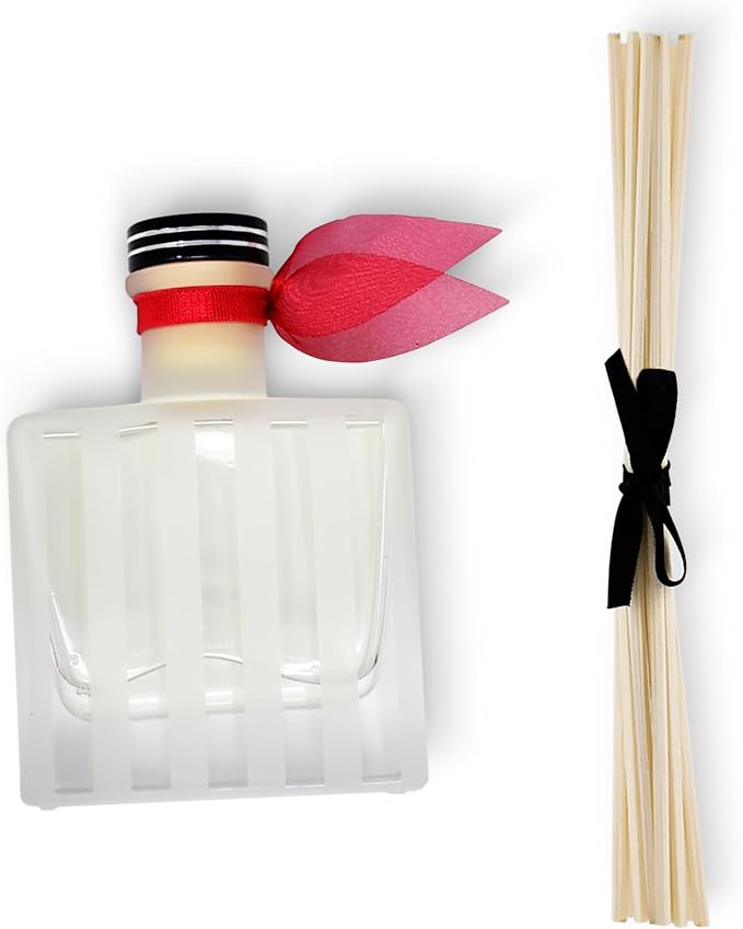 Reed Diffuser Set, Holiday Scented Oil Diffuser with Sticks, Home Fragrance Accessories for Bathroom Shelf Decor, Aroma Diffusers for Home or Office Desk, USA Made