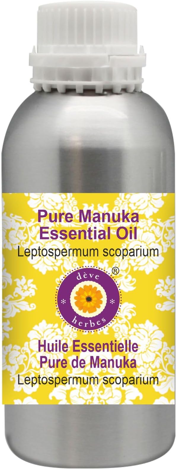 Deve Herbes Pure Manuka Essential Oil (Leptospermum scoparium) Steam Distilled 1250ml (42 oz)