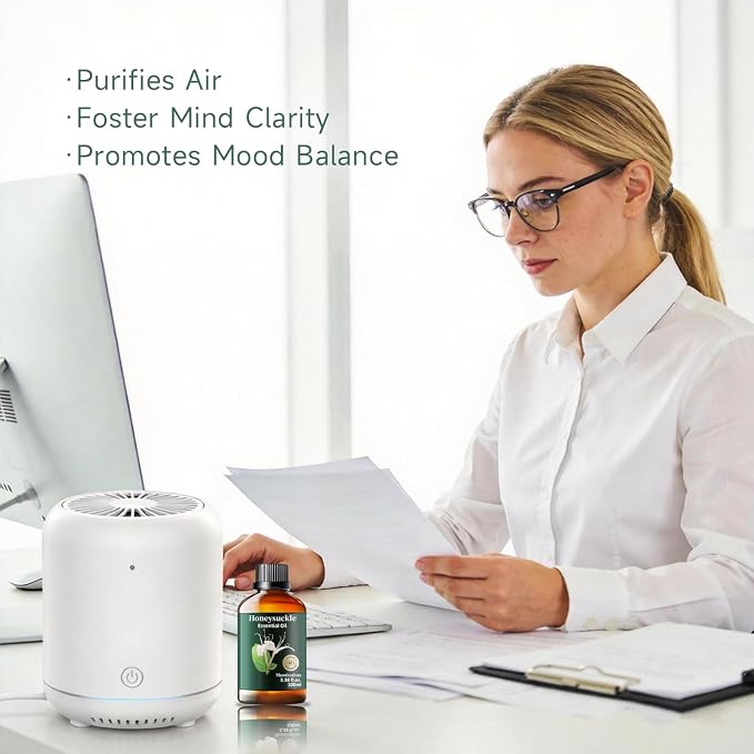 Honeysuckle Essential Oil, Mumianhua Pure Floral Scent for Evening Wind‑Down, Calming Aroma for Bedroom Diffuser, Pillow Mist, DIY Candle & Soap Making – 3.38 Fl Oz