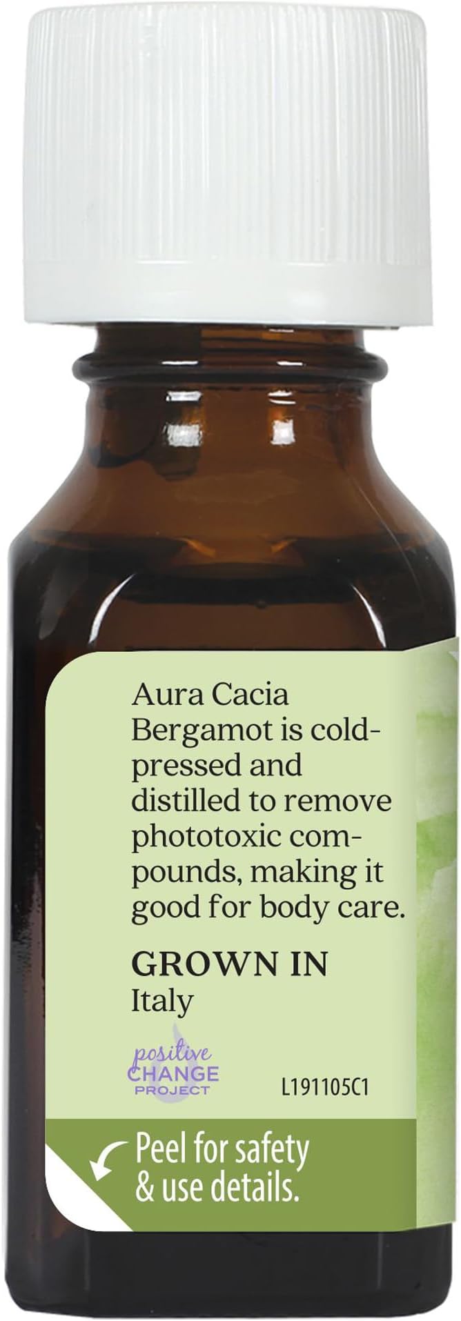 Aura Cacia Bergamot Essential Oil, 100% Pure Citrus Bergamia Oil - Refreshing Aromatherapy for Diffusers, Room Sprays, Skincare, Custom Blends | 0.5 Fl Oz (Pack of 1)