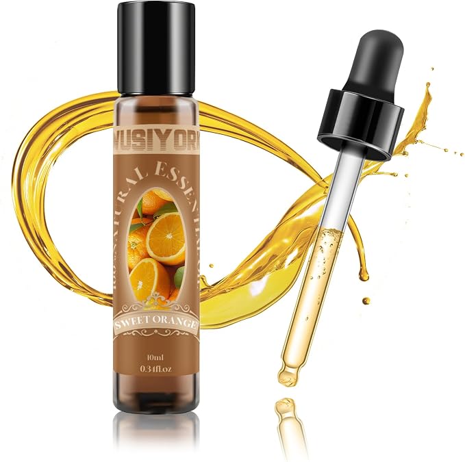 Sweet Orange Essential Oil 10ML - 100% Pure and Natural Therapeutic Grade Oils for Aromatherapy Diffuser - 0.34 Fl Oz/Sweet Orange