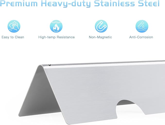 7635 Flavorizer Bars for Weber Spirit 2 Parts E210 Flame Guards Replacement for Spirit GS4 II & I S210 E215 E220 S220 Gas Grill Heat Shields 15.3"