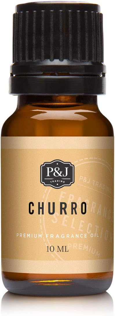 P&J Trading Fragrance Oil for Diffusers for Home - Churro 10ml Fragrance Scents for Candle Making - Soap Making Supplies & Car Diffuser Scents