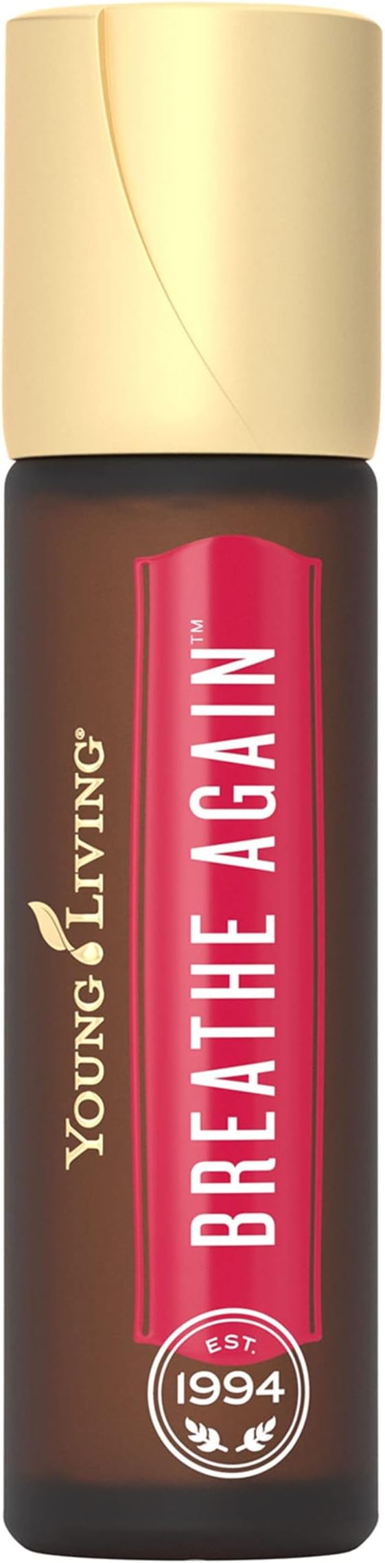 Young Living Breathe Again Essential Oil Roll On - 10ml for Easy Relief - Combines Copaiba, Myrtle, and Peppermint with Four Different Types of Eucalyptus