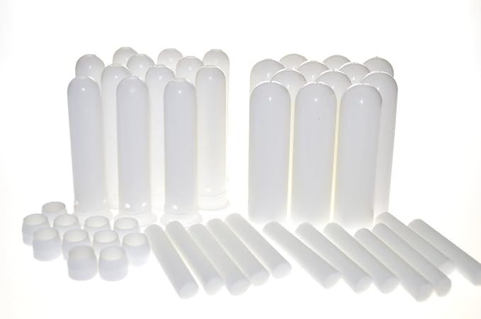 Wild Essentials Essential Oil Inhaler Tubes, Sticks (150 Pack), Wicks, Aromatherapy On The Go, Compact, Lightweight, Made in USA, Thick Medical Grade Plastic, Portable, Degradation Resistant, Premium