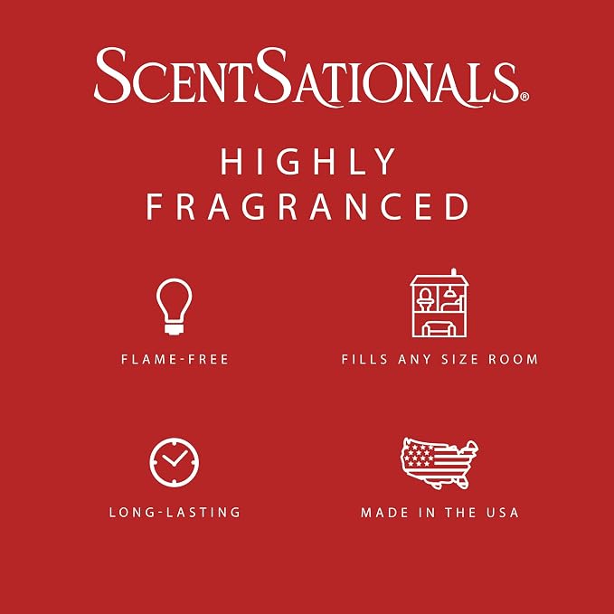 Scentsationals Wax Melts Strong Scent - Fallen Leaves - Long Lasting Scented Melts for Warmers, 10oz (24-Cubes)