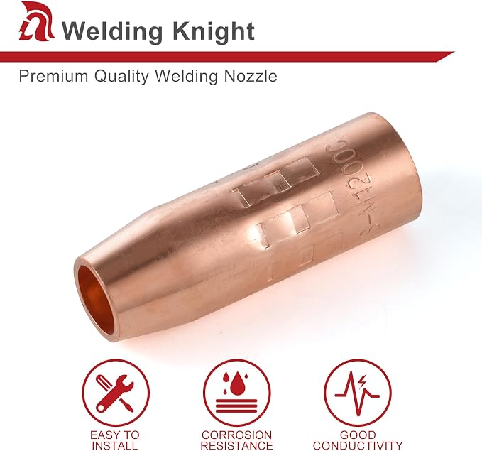 MIG Welding Nozzle NS-M1200C 1/2" Orifice for Miller MDX Series Fits Miller MDX-100 MIG Gun (2-PK)