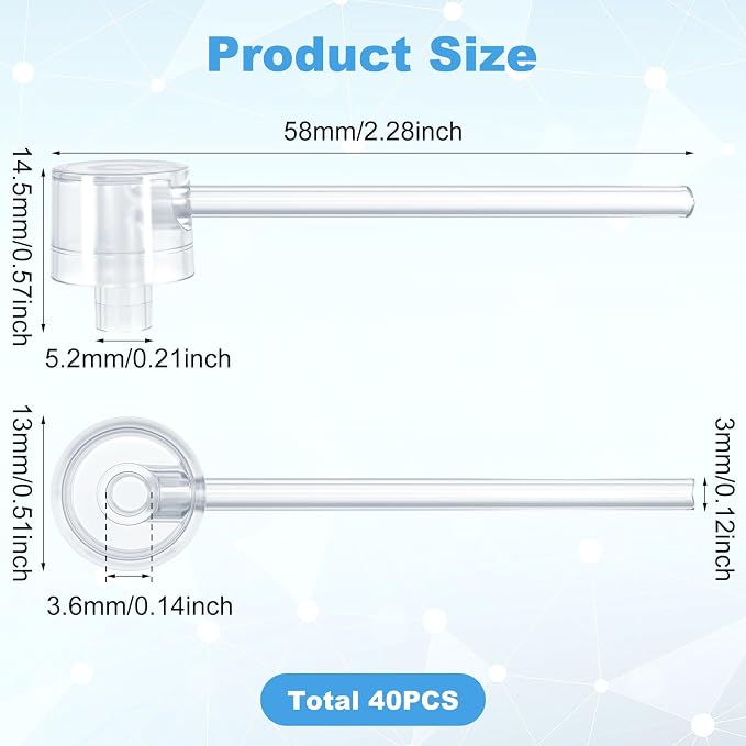 HINZIC 40PCS Perfume Dispenser Pump Travel Mini Perfume Refillable Bottle Pump Transfer Tool Refill Pump Cosmetic Dispenser for Perfume Spray Atomizer Bottle Make up