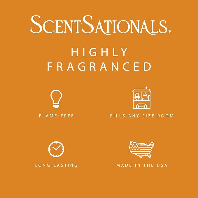 ScentSationals Golden Apple Scented Wax Melts - Apples, Champagne, & Honey, 10oz (24 Cubes)