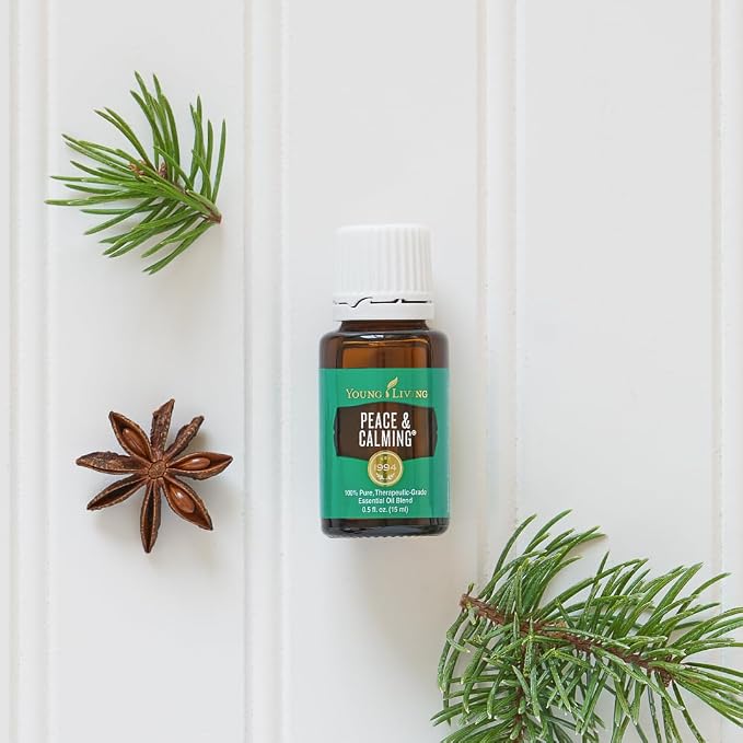 Young Living Peace & Calming Essential Oil | 15ml | Tranquil Aromatherapy Blend | Calm, Relaxing & Peaceful | Topical & Aromatic Use | Blue Tansy, Orange, Tangerine, Patchouli, & Ylang Ylang