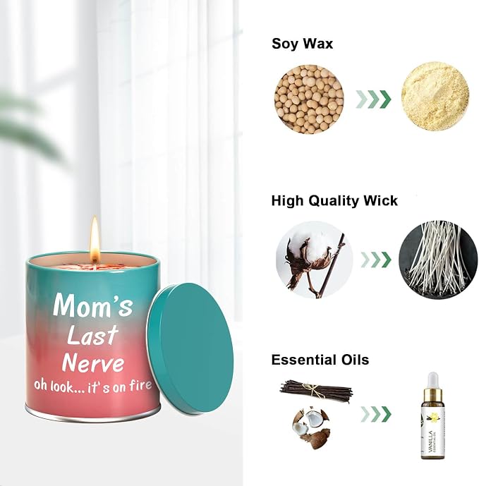 Mothers Day Gifts for Mom from Daughter Son, Kids, New Mom Gifts, Boyfriends Mom Gifts, Mom Birthday Gifts, Mother's Day Gift Baskets, Presents for Mom Grandmother - Unique, Funny, Great