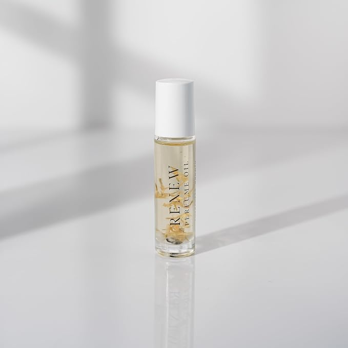 CRYSTAL + IRIE Crystal Infused Perfume Oil Roll-On – Long Lasting Fragrance Oil with Crystals & Botanicals – Alcohol Free Travel Size Perfume for Women – 10ml (ReNew)