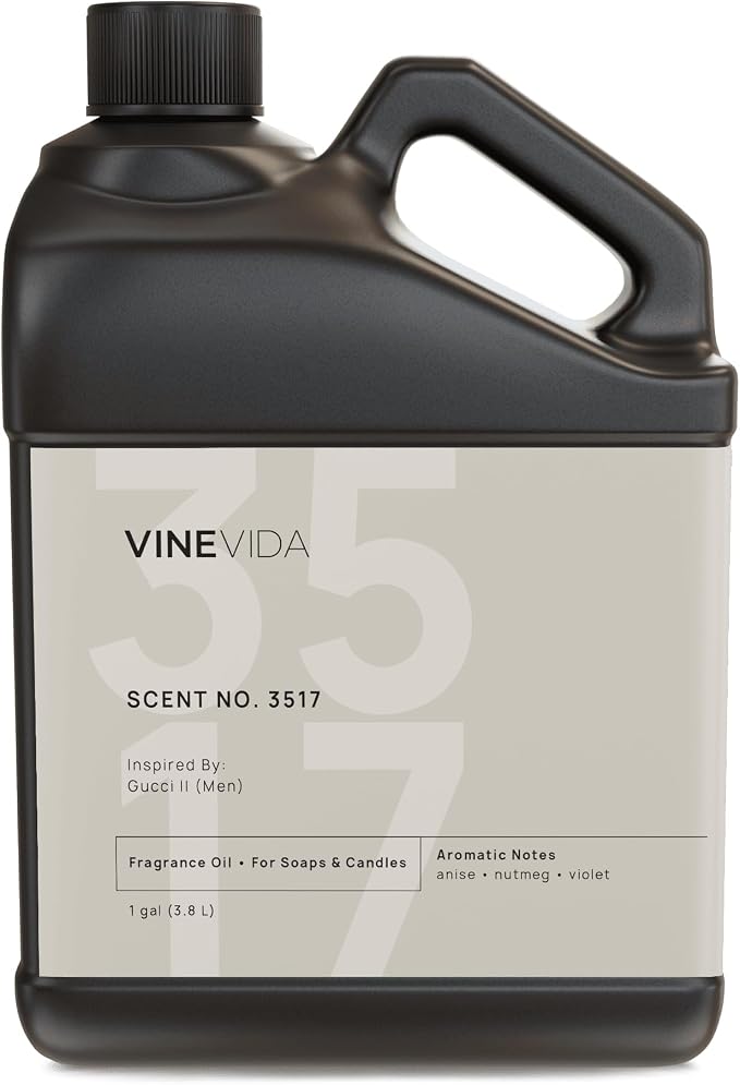 VINEVIDA Scent NO. 3517 Fragrance Oil - 1 Gallon (8lbs) - Fragrance Oil for Candle Making - Made in USA Candle Scents Scents for Soap Making
