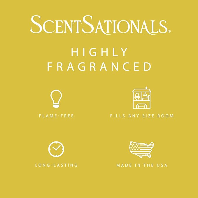 ScentSationals Frozen Lemonade Scented Wax Melts - Lemon & Creamy Vanilla Scent, 10oz (24 Cubes)