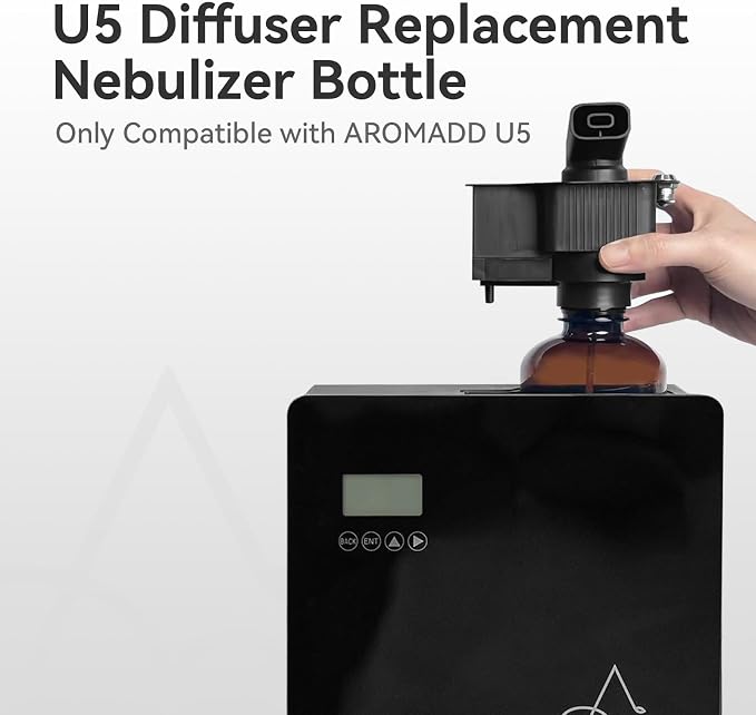 AORMADD Replacement Nozzle Bottle Set, Only Compatible with U5 Diffuser (Black)