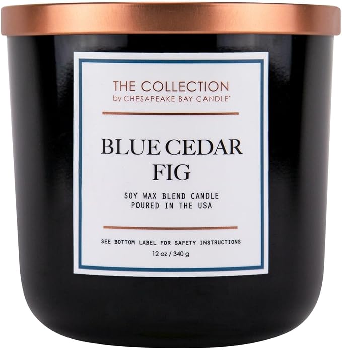Chesapeake Bay Candle - TA35215 The Collection Two-Wick Scented Candle Blue Cedar Fig Home Décor