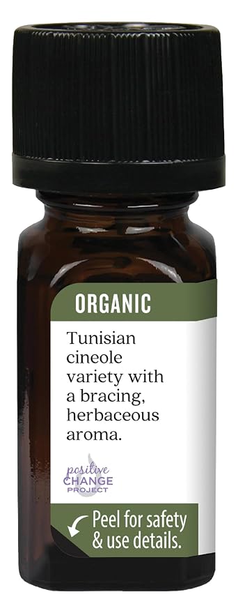 Aura Cacia Aromatherapy 100% Organic Essential Oil, Rosemary - 0.25 Oz