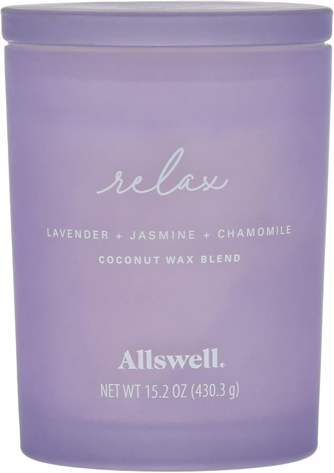 Scented 2-Wick 15oz Spa Jar Candle (Relax (Lavender + Jasmine + Chamomile))