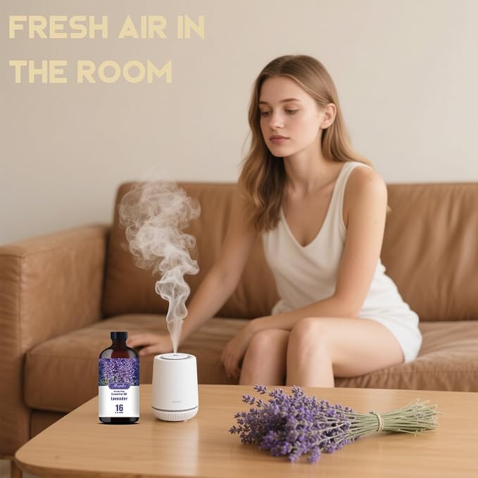 Lavender Essential Oil,Lavender Fragrance Oil, for Sleep Aid, Diffuser, Humidifier, Massage, DIY Soap, Candle, Cleaning, Relaxation, Gift Ready – MLYNKL (16.33 fl oz / 490ml)