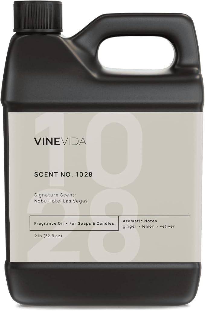 VINEVIDA Scent NO. 1028 Fragrance Oil - 32oz (2lbs) - Inspired by: Nobu Hotel Las Vegas Fragrance Oil for Candle Making - Made in USA Candle Scents Scents for Soap Making