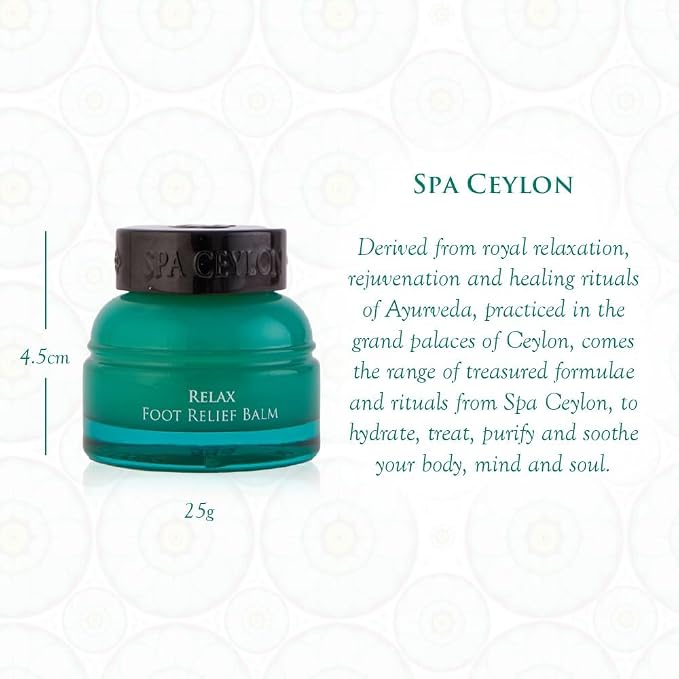 SPA CEYLON RELAX Foot Relief Balm | Instant Cooling & Soothing | relief for tired & fatigued feet | Hydrating | Suitable for all skin types