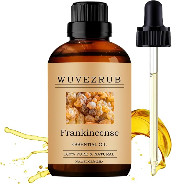 Frankincense Essential Oils 60ML, 100% Pure and Natural Essential Oil for Aromatherapy Diffuser - 2 Fl Oz/Frankincense