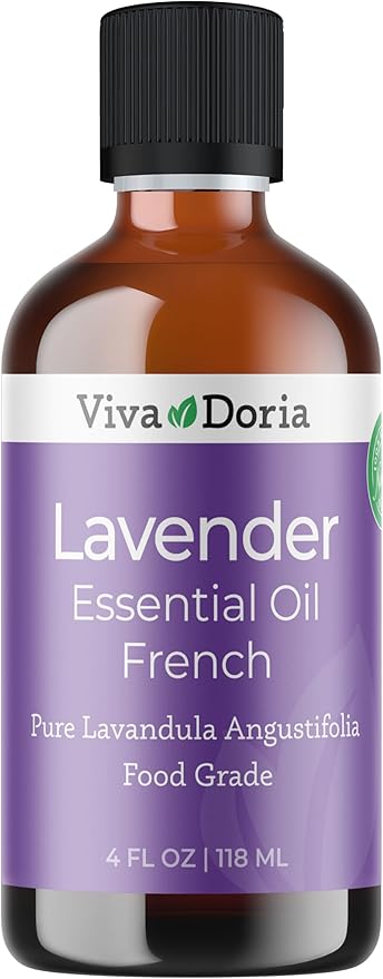 Viva Doria Lavender Essential Oil, 100% Pure, Natural Essential Oil, Undiluted, for Aromatherapy | Food Grade, 118 mL (4 Fluid Ounce)