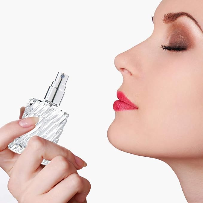 YU FENG 12pcs Glass Perfume Atomizer Spray Bottles Empty Refillable with Funnels Pipettes Dispensers for Essential Oil（13ml）