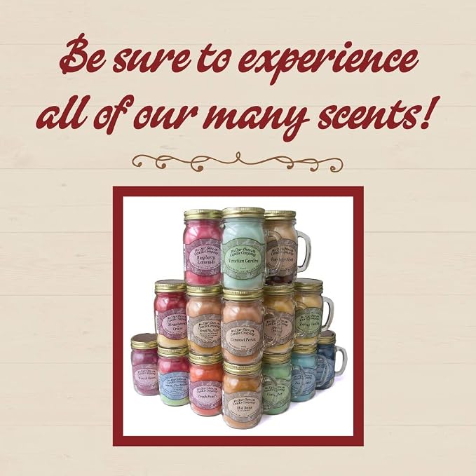 Our Own Candle Company, Orchard Pear Scented Mason Jar Candle, 100 Hour Burn Time, 13 Ounces