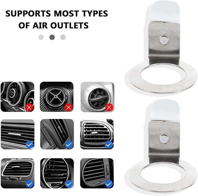 25 Pack Car Air Freshener Vent Clips Replacement Empty Essential Oil Diffuser Bottle Vent Clip Clamp Holder for Car Diffuser Bottle Glass Perfume Diffuser Cars Scents Hanging Freshener