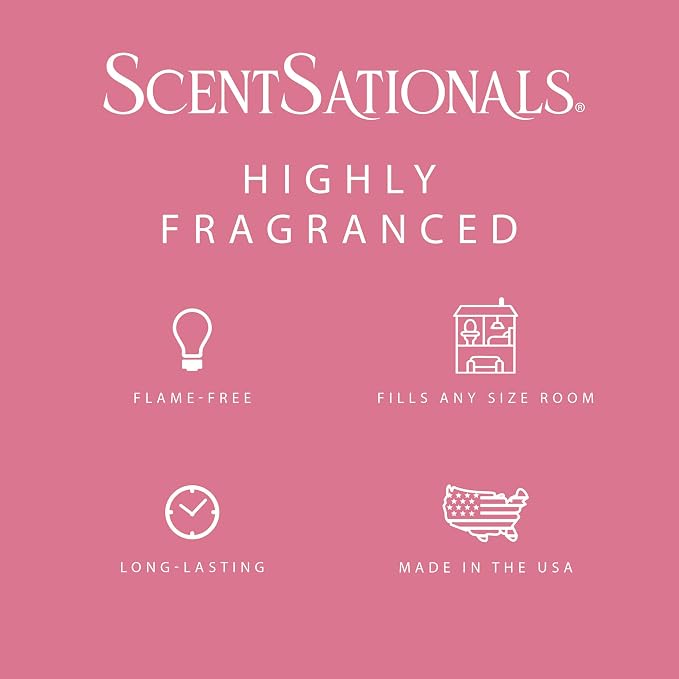 Scentsationals Plumeria Waters Scented Wax Melts - Waterlily, Hibiscus, & Green Leaves, 10oz (24 Cubes)