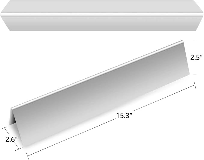 Hongso 7636 Flavorizer Bars 15.3" for Weber Spirit E-310, Grill Parts for Spirit 300 Series E310 E330 S310 S330 and II E-310 Grill with Front Mounted Control, Spirit 2 GS4 Heat Plate for 67046 69797